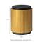 Glitzhome® 17.5" Antique Gold Fluted Side Table